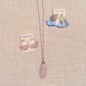 Francessca’s earrings (2 pair) and necklace